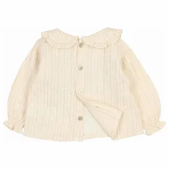 Blouse Lurex Coton Bio | Ivoire