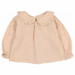 Blouse Lurex Coton Bio | Rose