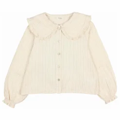 Blouse Lurex Gaze de Coton Bio | Ivoire