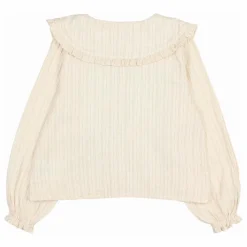 Blouse Lurex Gaze de Coton Bio | Ivoire