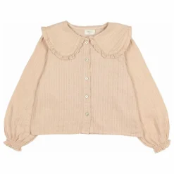Blouse Lurex Gaze de Coton Bio | Rose