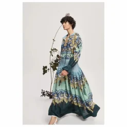 Blouse Madalena Coton et Soie | Bleu