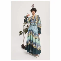 Blouse Madalena Coton et Soie | Bleu