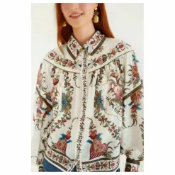 Blouse Magestic Hearts | Crème