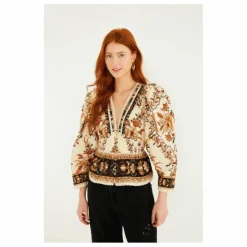 Blouse Majestic Garden | Sable