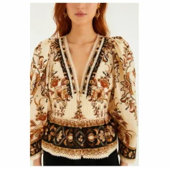 Blouse Majestic Garden | Sable
