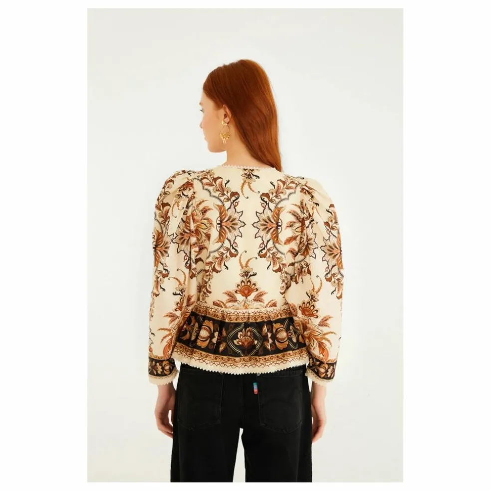 Blouse Majestic Garden | Sable