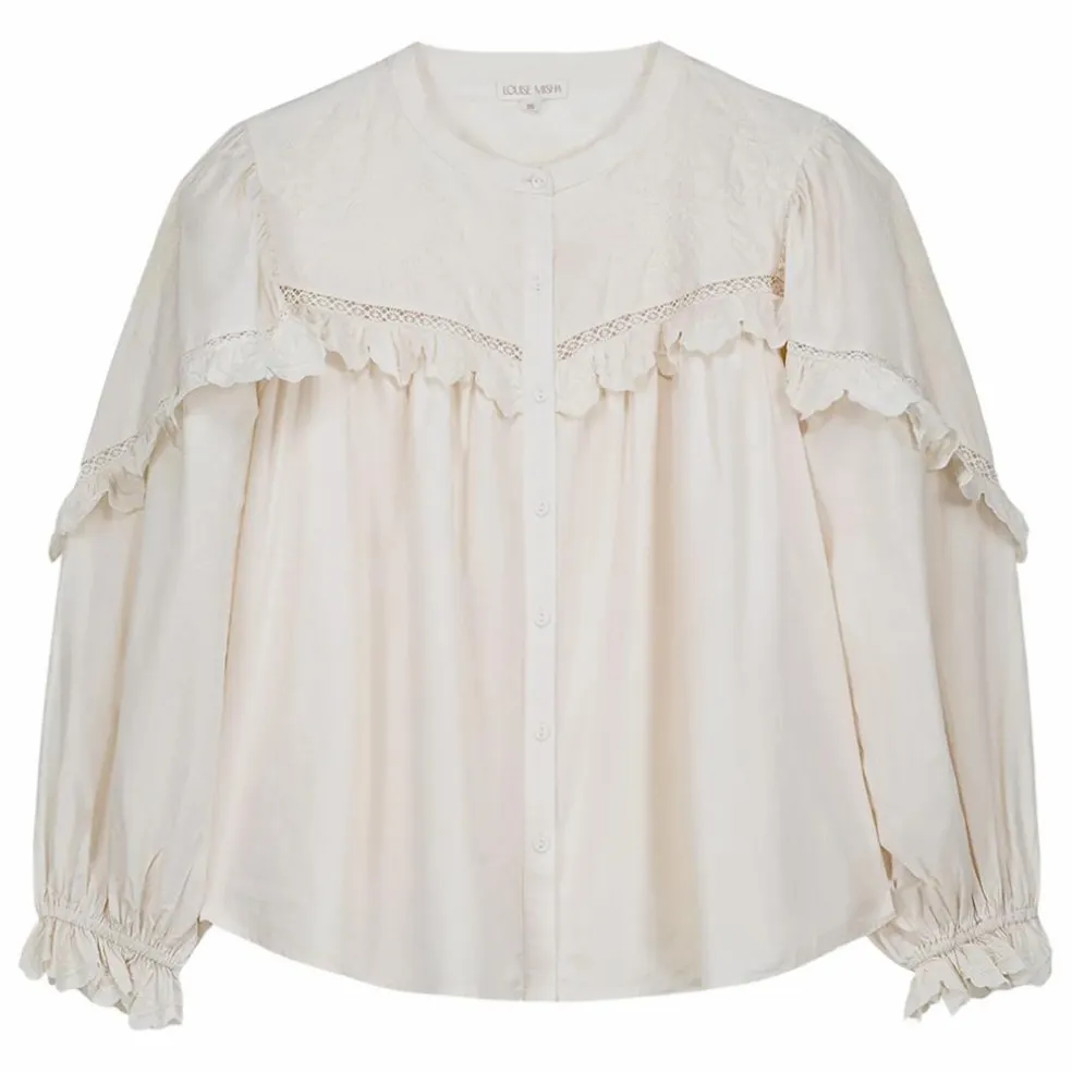 Blouse Noelianne Popeline de Coton Bio - Collection Femme | Crème