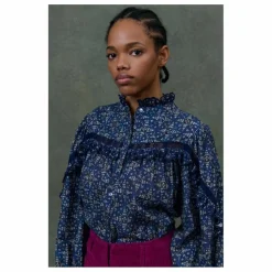 Blouse Noelianne Starlit Sky Coton Bio - Collection Femme | Bleu nuit