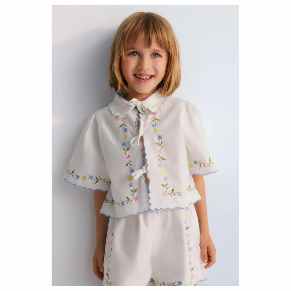 Blouse Nœuds Hermione | Blanc