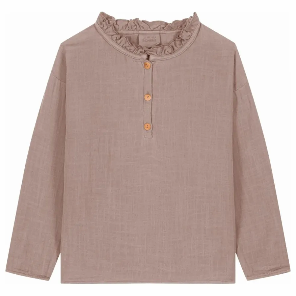 Blouse Olympe Gaze de Coton Bio | Mauve