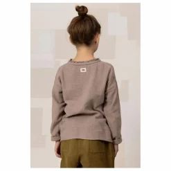 Blouse Olympe Gaze de Coton Bio | Mauve