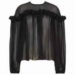 Blouse Peggy Soie | Noir