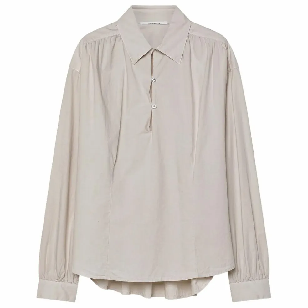Blouse Popeline de Coton | Ivoire