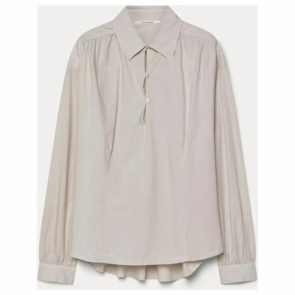 Blouse Popeline de Coton | Ivoire