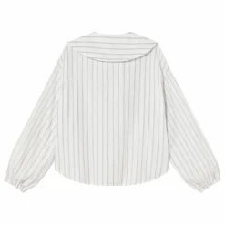 Blouse Rayée | Blanc cassé