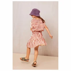 Blouse Rayée Gaze de Coton | Rouge
