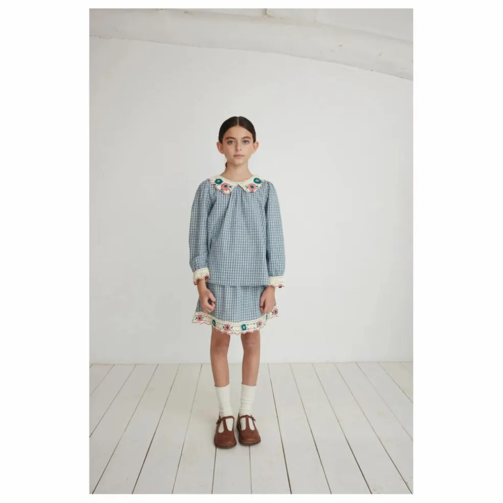 Blouse Rhea Coton Bio | Bleu