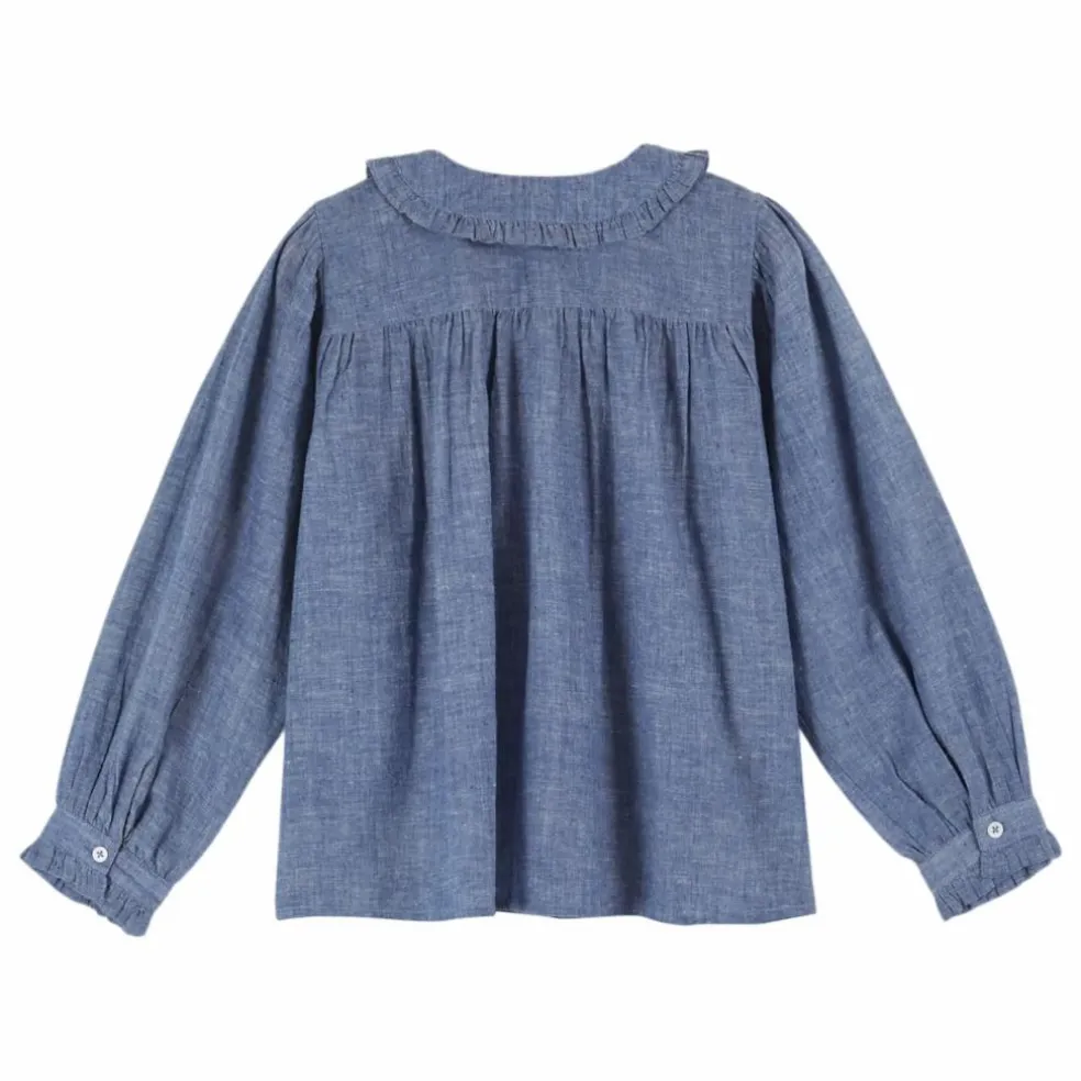 Blouse Smockée | Bleu