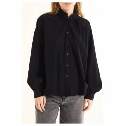 Blouse Soline Velours Côtelé | Noir