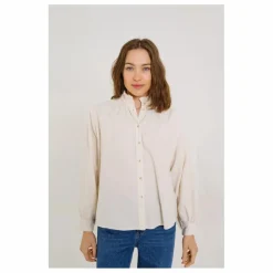 Blouse Soline Velours Milleraies | Ecru