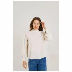 Blouse Soline Velours Milleraies | Ecru
