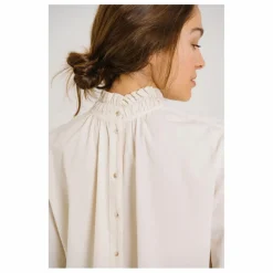 Blouse Soline Velours Milleraies | Ecru