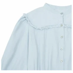 Blouse Unie Coton Bio | Bleu pâle