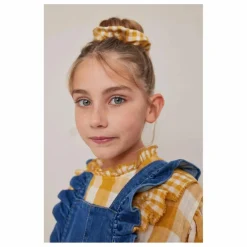 Blouse Vichy | Jaune moutarde