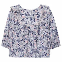 Blouse Volants | Bleu