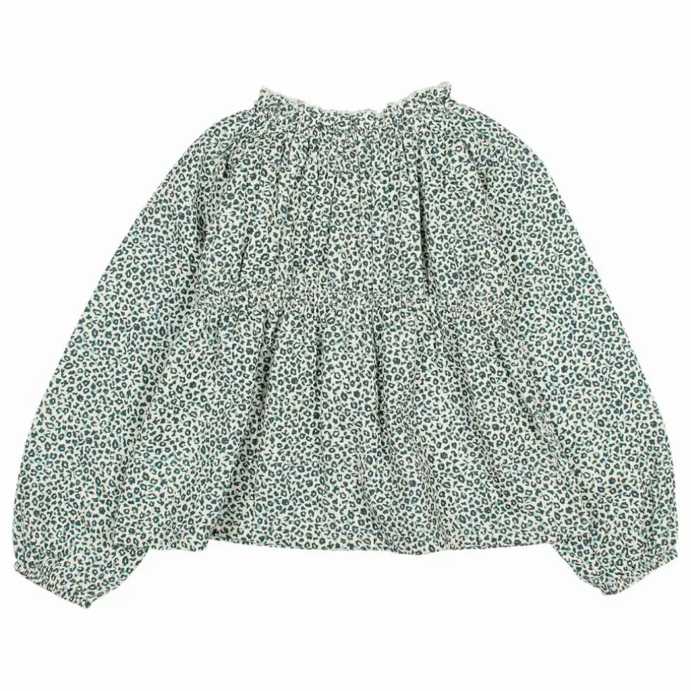 Blouse Volants | Vert Cèdre