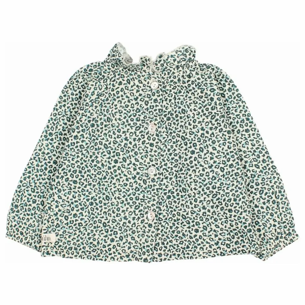 Blouse Volants Bébé | Vert Cèdre