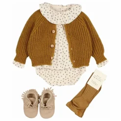 Blouse Volants Gaze de Coton Bio | Ivoire