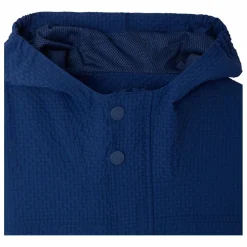 Blouson à Capuche Lenny Carreaux Seersucker Fibres Recyclées | Bleu indigo