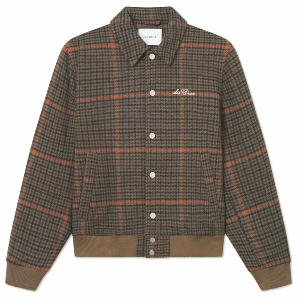 Blouson Bomber Varsity | Marron