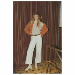 Blouson boutonné en sherpa boxy | Brique