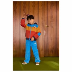 Blouson Retro Velours Côtelé | Bleu marine