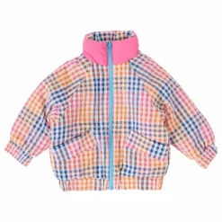 Blouson Réversible Rainbow Gingham | Rose