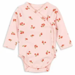 Body Cache Coeur Fleuri Coton Bio | Rose pâle