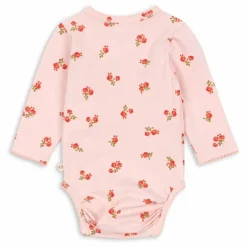 Body Cache Coeur Fleuri Coton Bio | Rose pâle