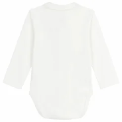 Body Col Brodé Coton Bio | Blanc