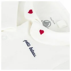 Body Col Brodé Coton Bio | Blanc
