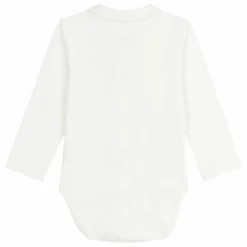 Body Col Brodé Coton Bio | Bleu