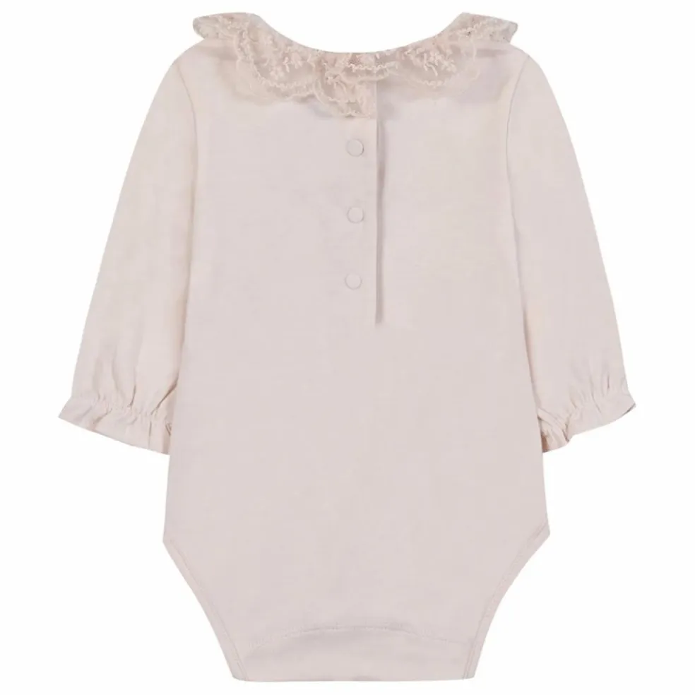 Body Col Dentelle | Rose pâle