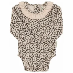 Body Col Léopard Eponge Coton Bio | Rose pâle