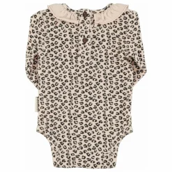 Body Col Léopard Eponge Coton Bio | Rose pâle