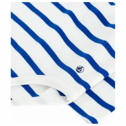 Body Col Polo Rayé Coton Bio | Ecru
