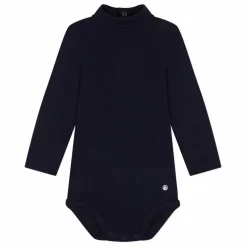 Body Col Roulé Côte | Bleu marine