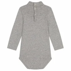 Body Col Roulé Côte | Gris chiné