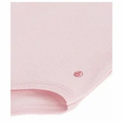 Body Col Roulé Uni Coton Bio | Rose pâle